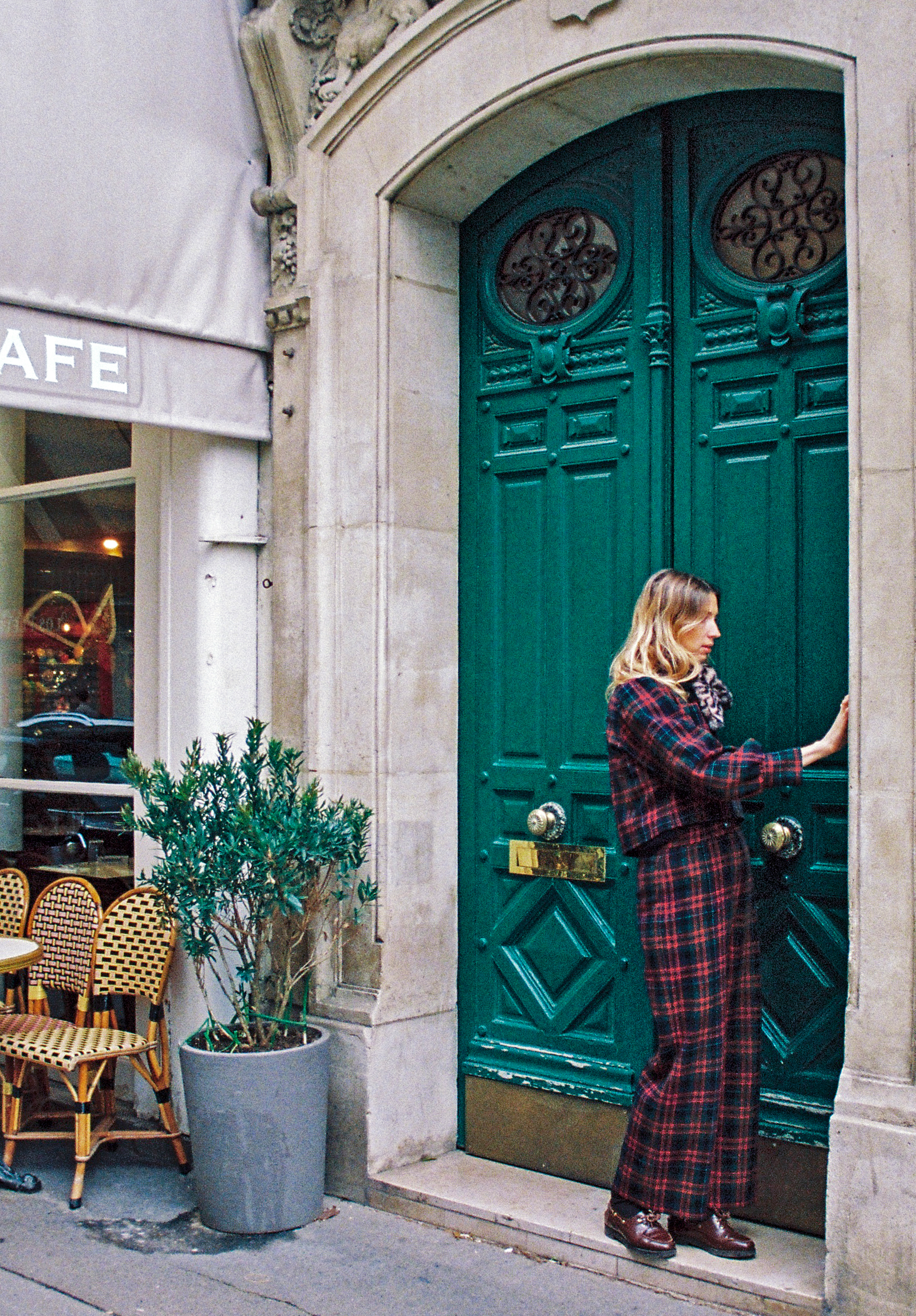 Romy Scottish tartan trousers