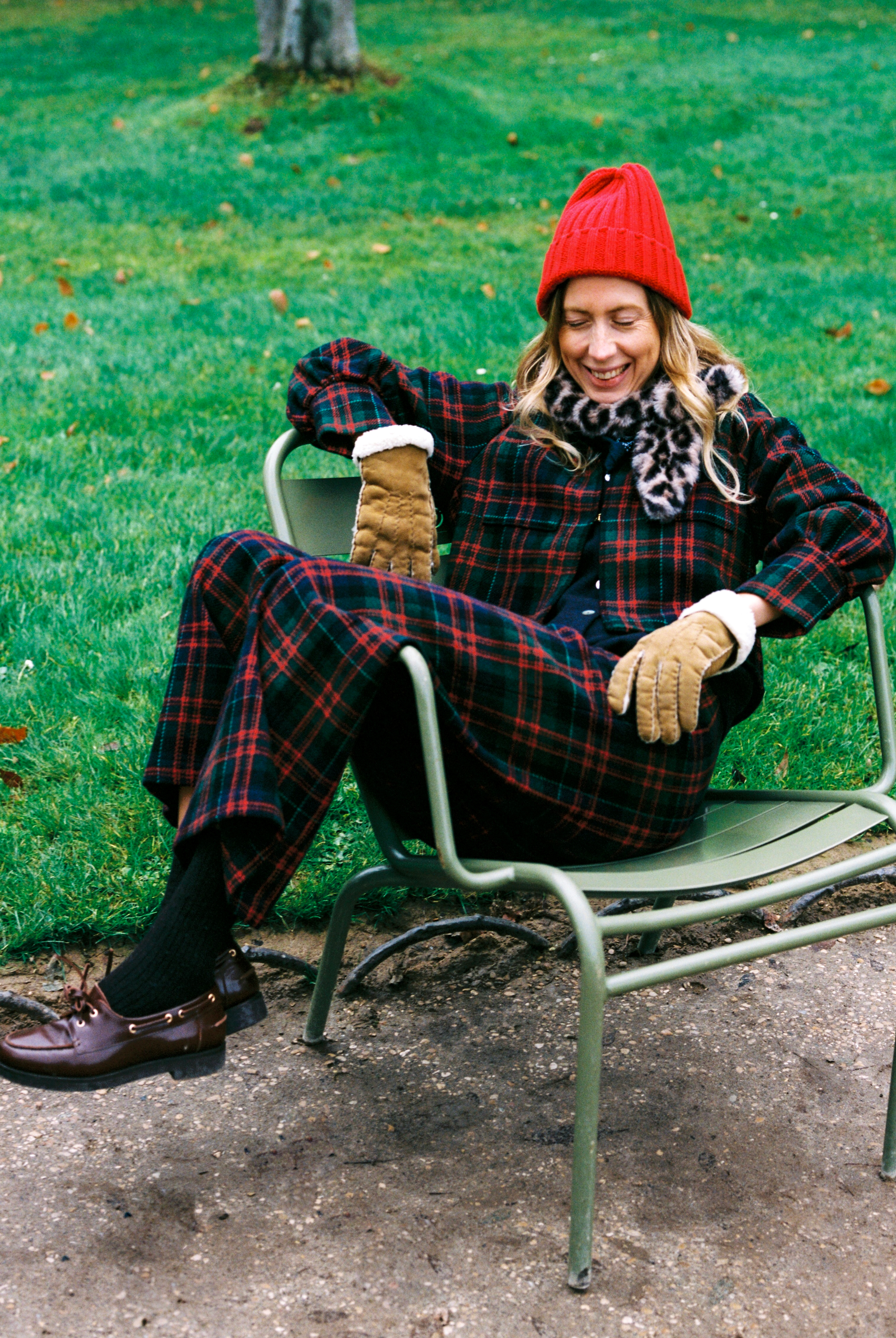 Romy Scottish tartan trousers