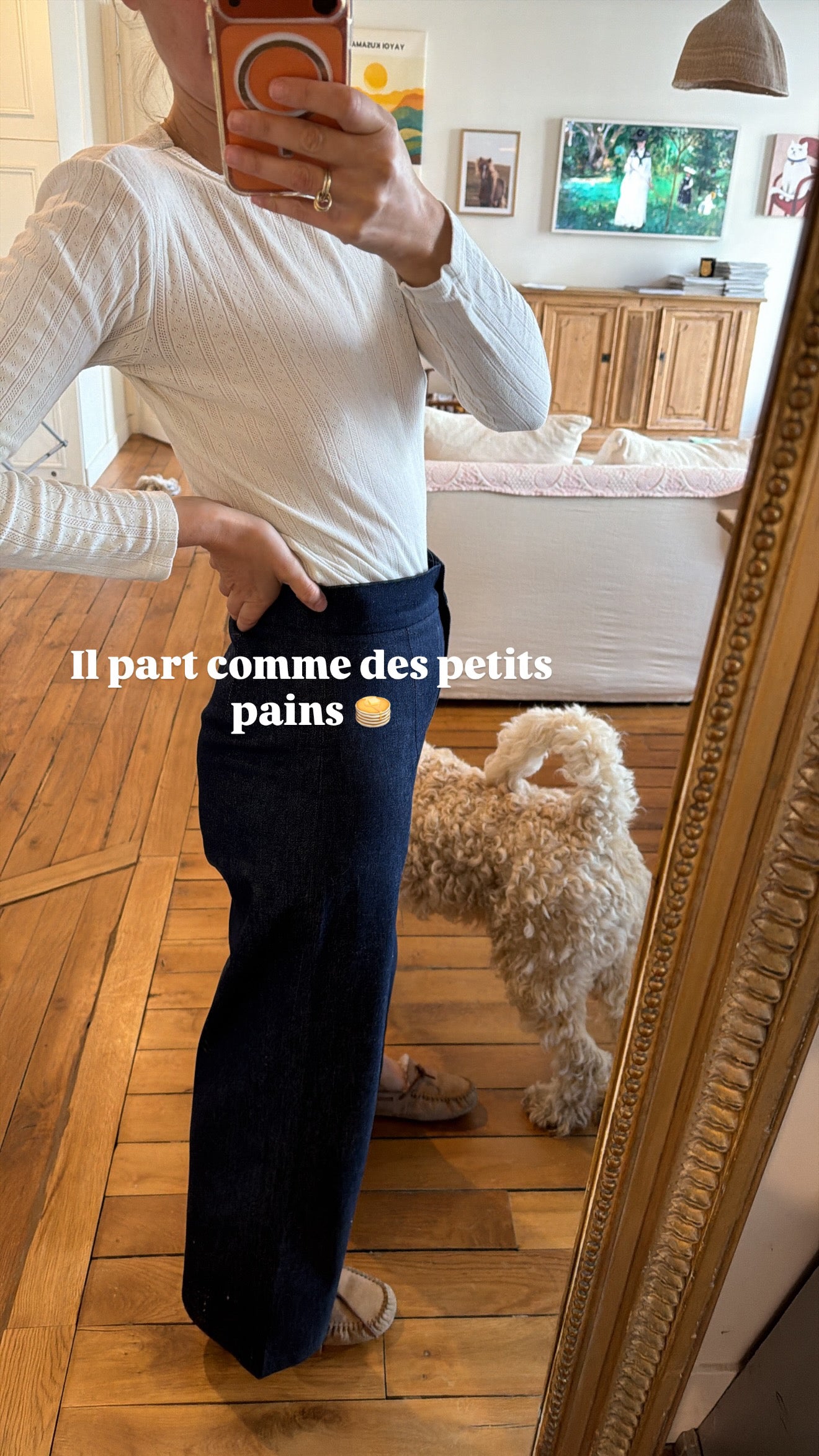 Pantalon Romy jean uni