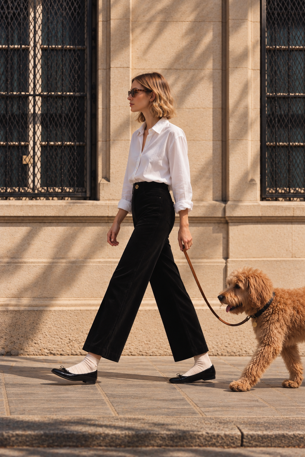 Pantalon Romy velours noir