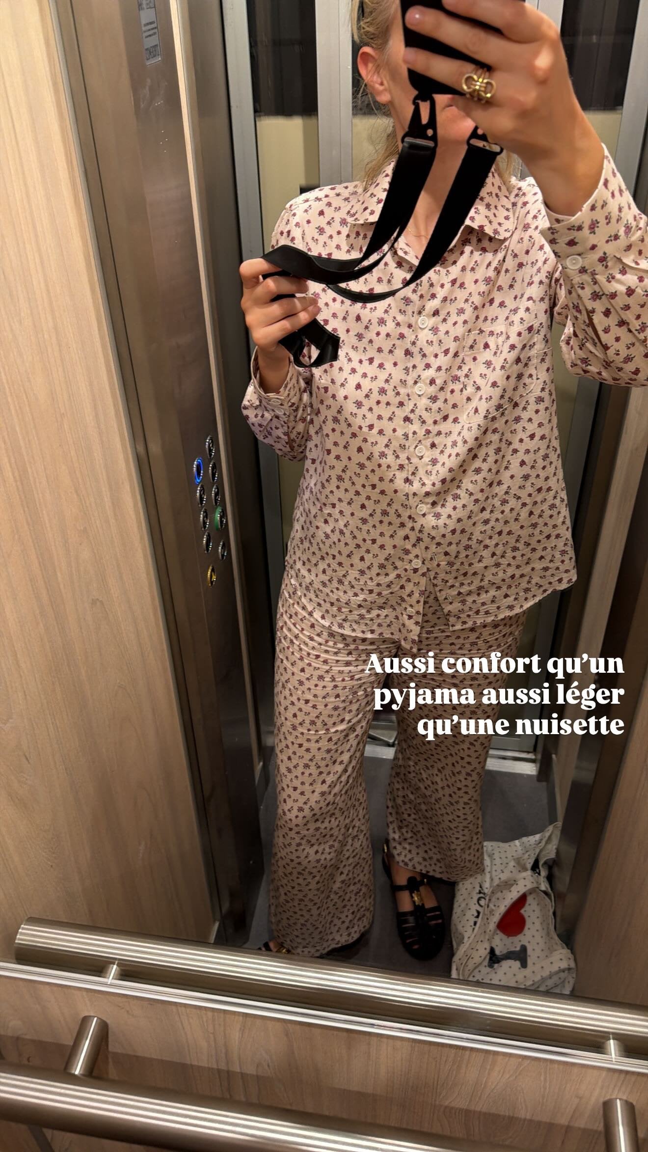 Chemise Vic écru fleurs