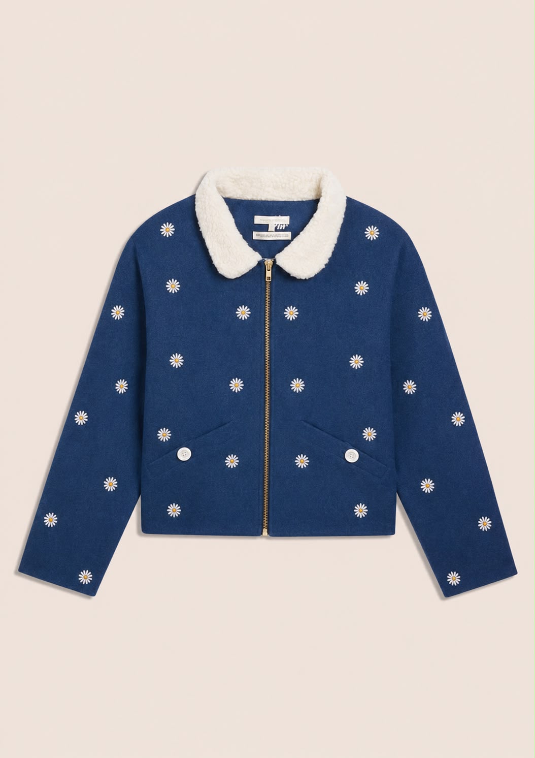 Bomber brodé marguerite