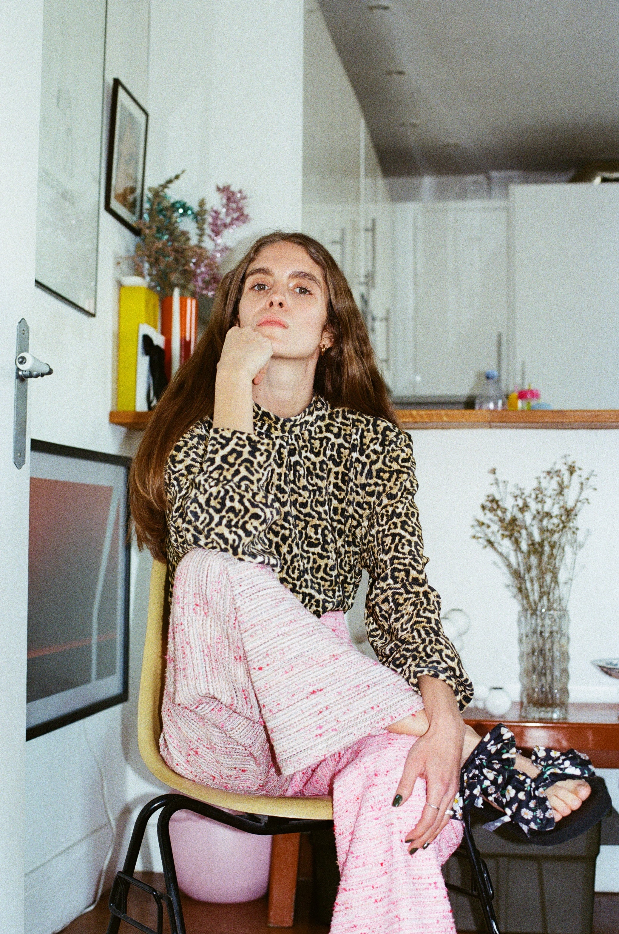 Pantalon Romy tweed bicolore