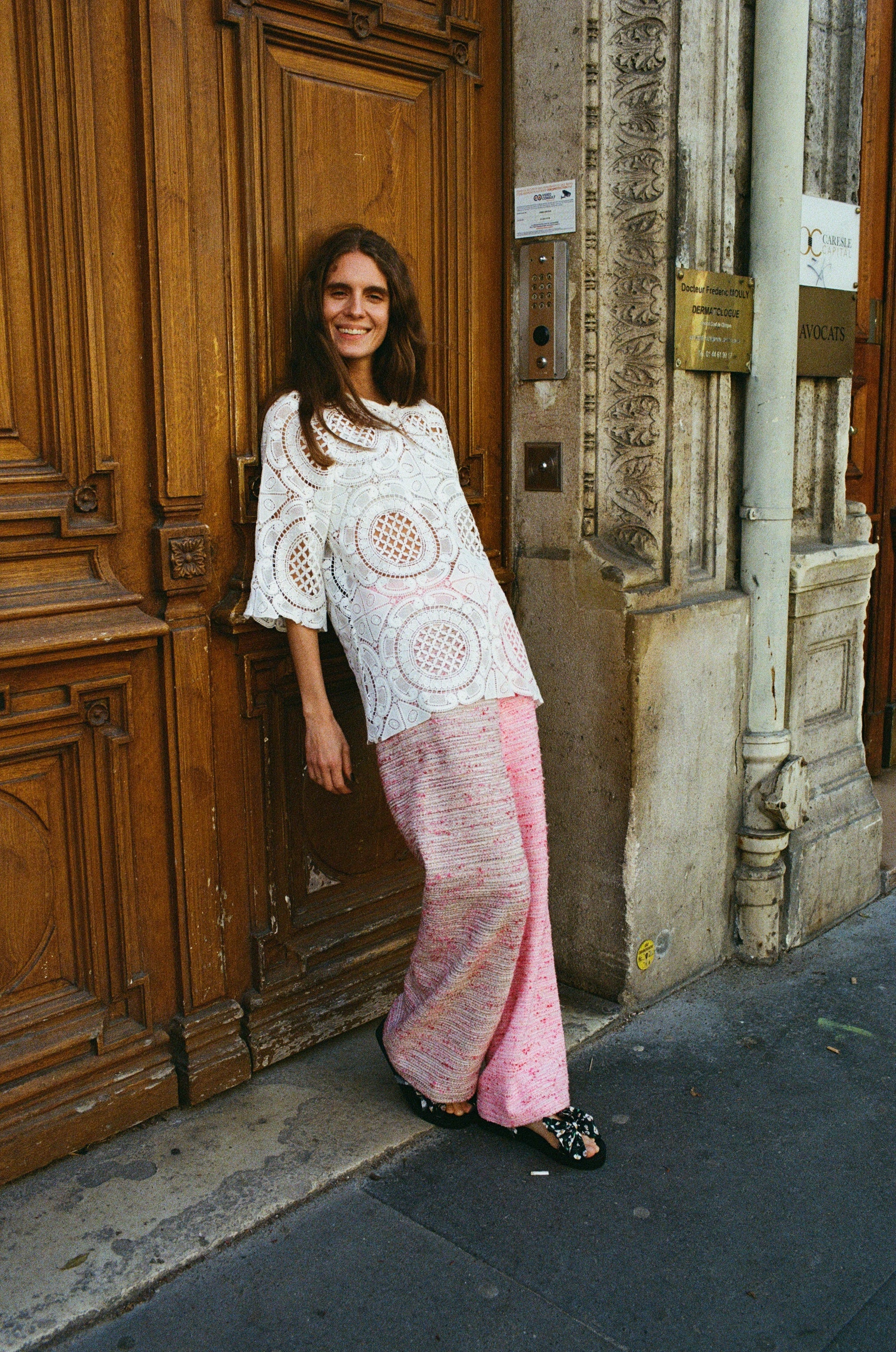 Pantalon Romy tweed bicolore