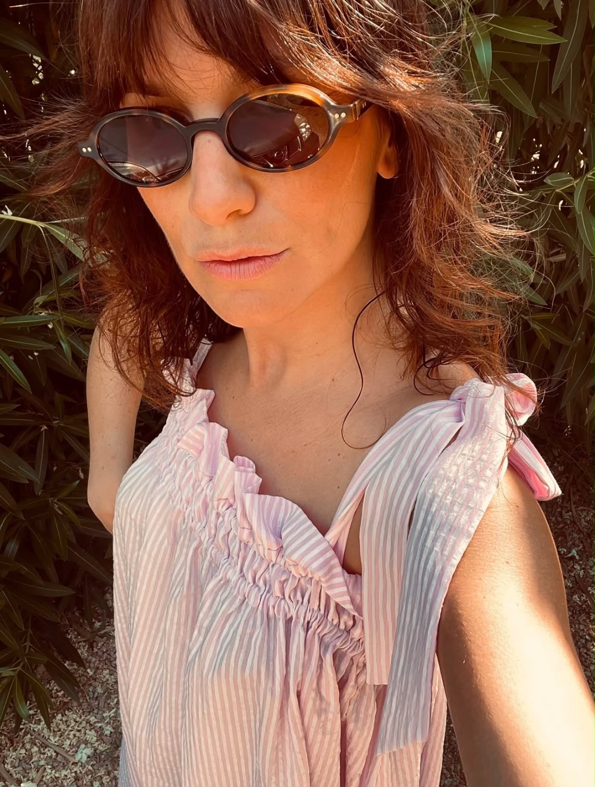 Robe Devendra rayures rose