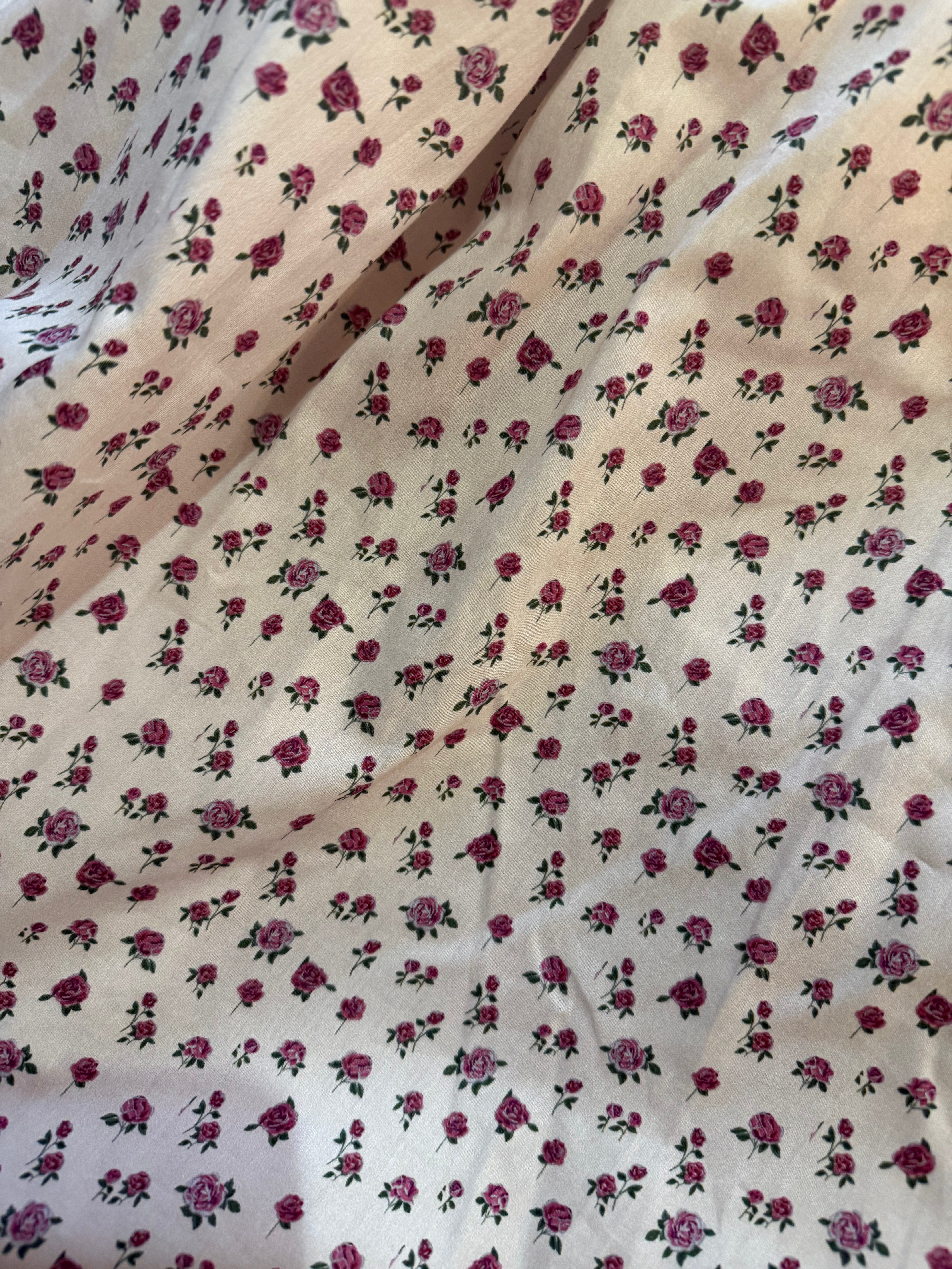 Chemise Vic écru fleurs