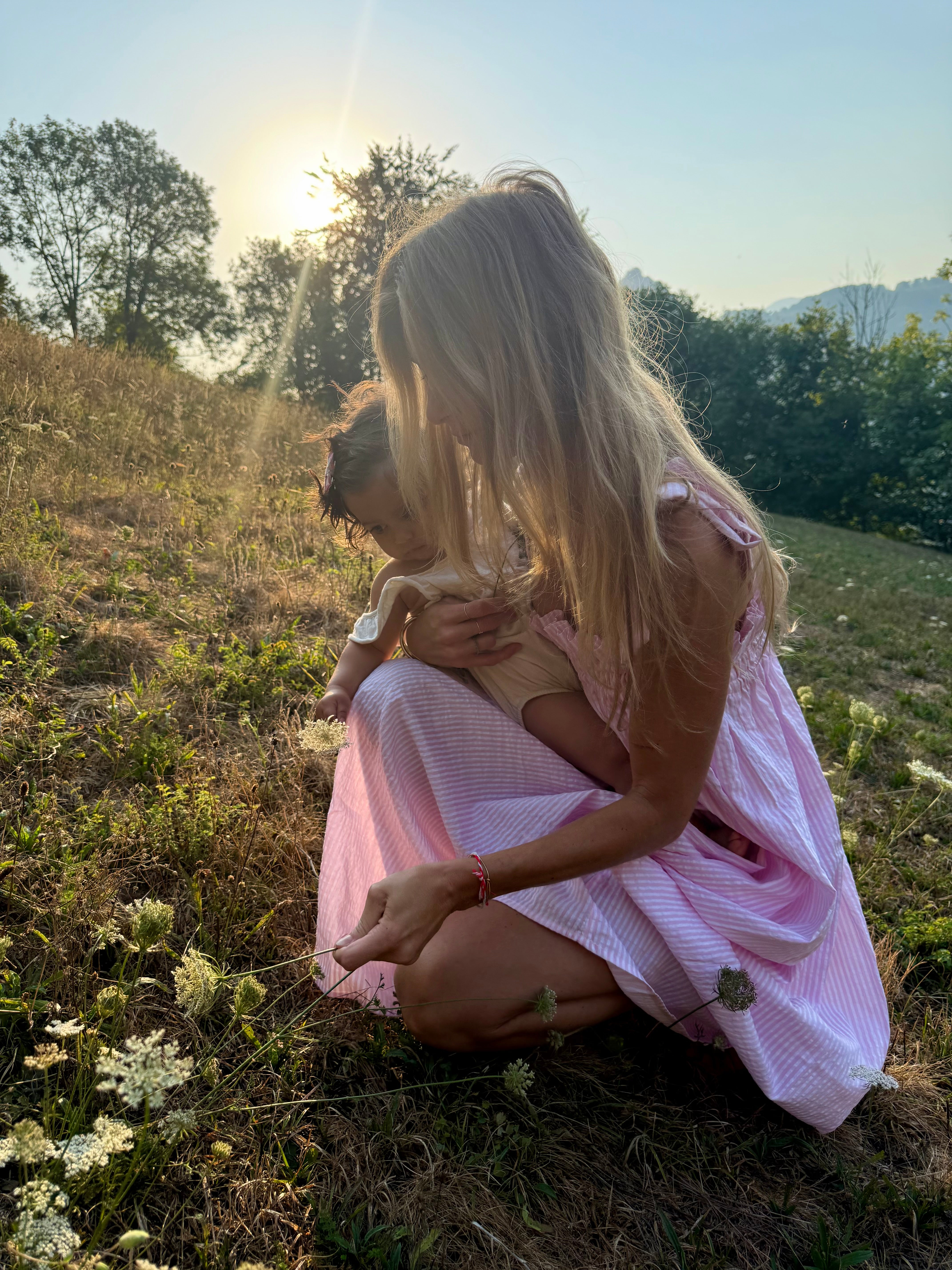 Robe Devendra rayures rose