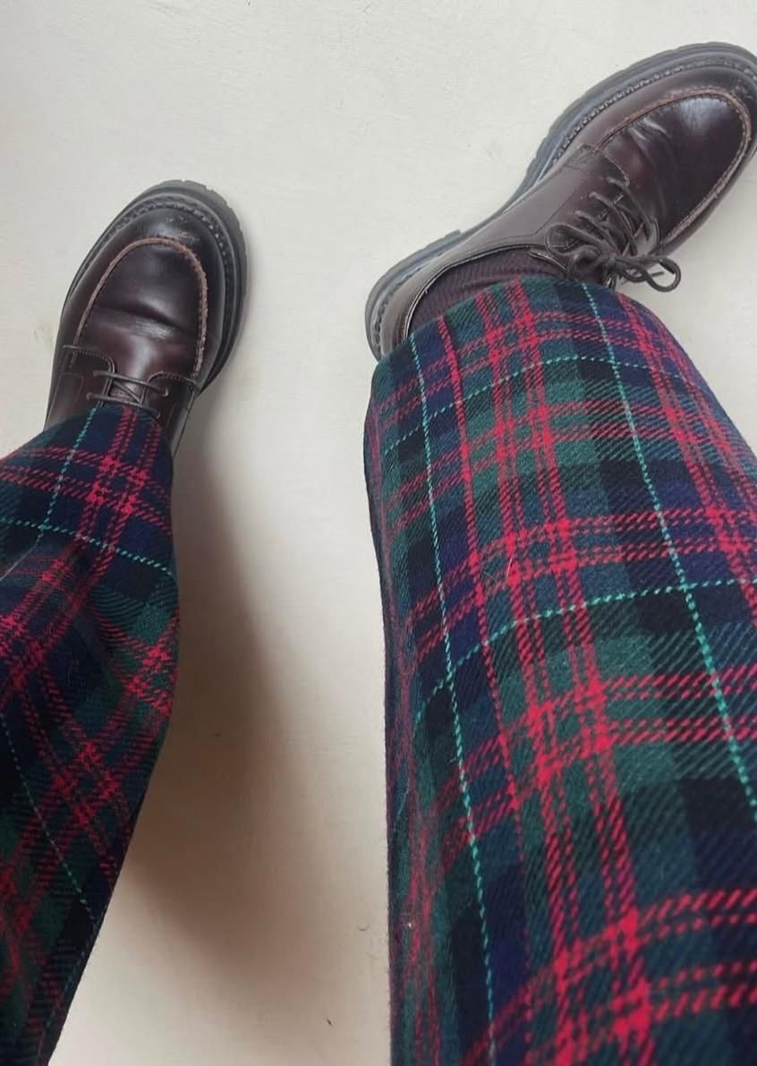 Romy Scottish tartan trousers