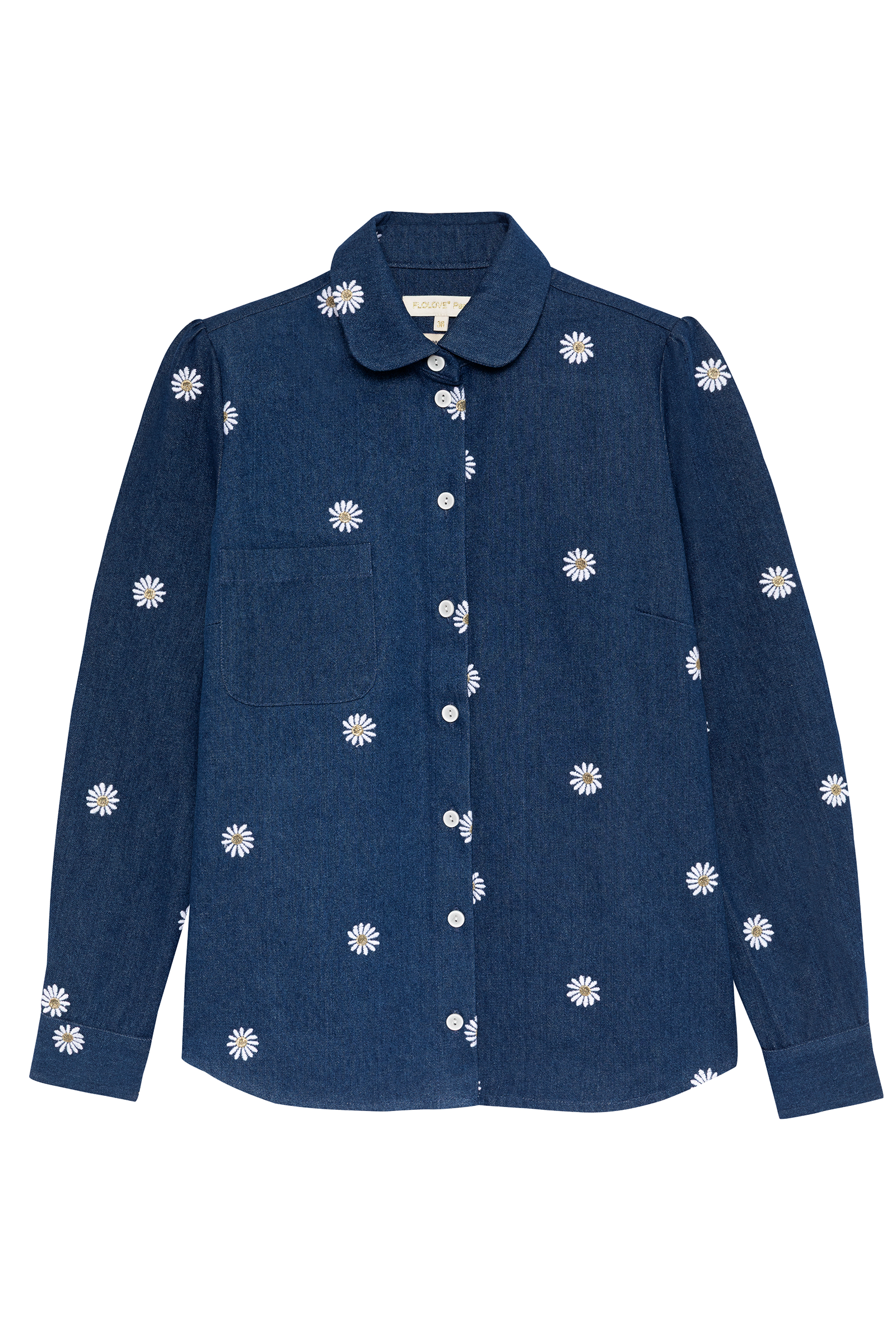 Embroidered denim Vic shirt