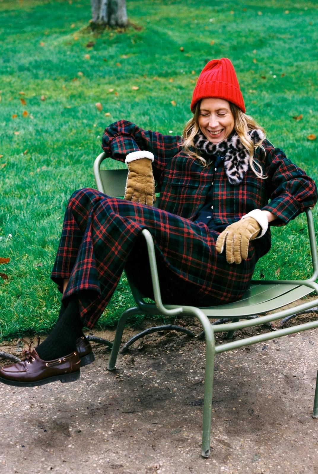 Romy Scottish tartan trousers