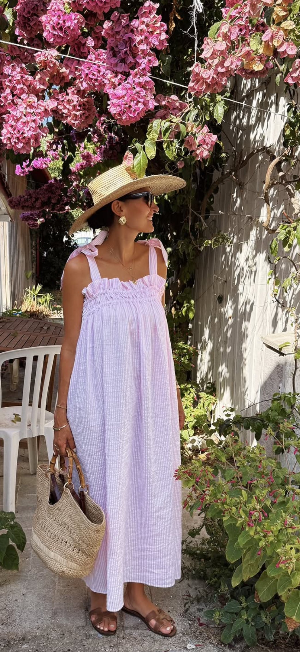 Robe Devendra rayures rose