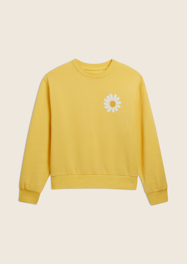 Yellow daisy sweatshirt
