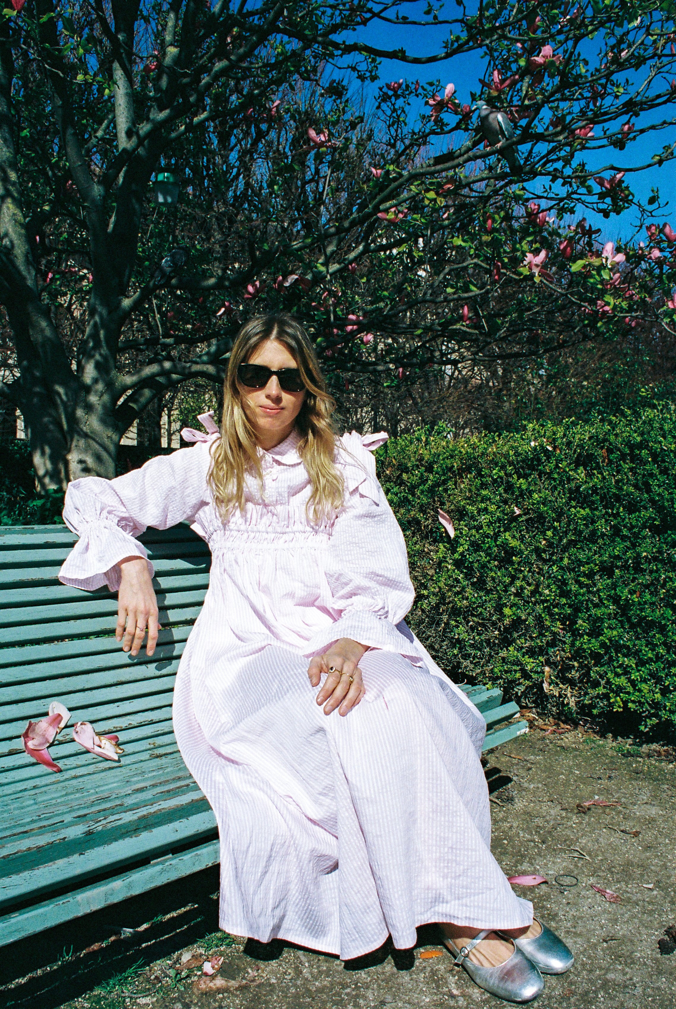 Robe Devendra rayures rose