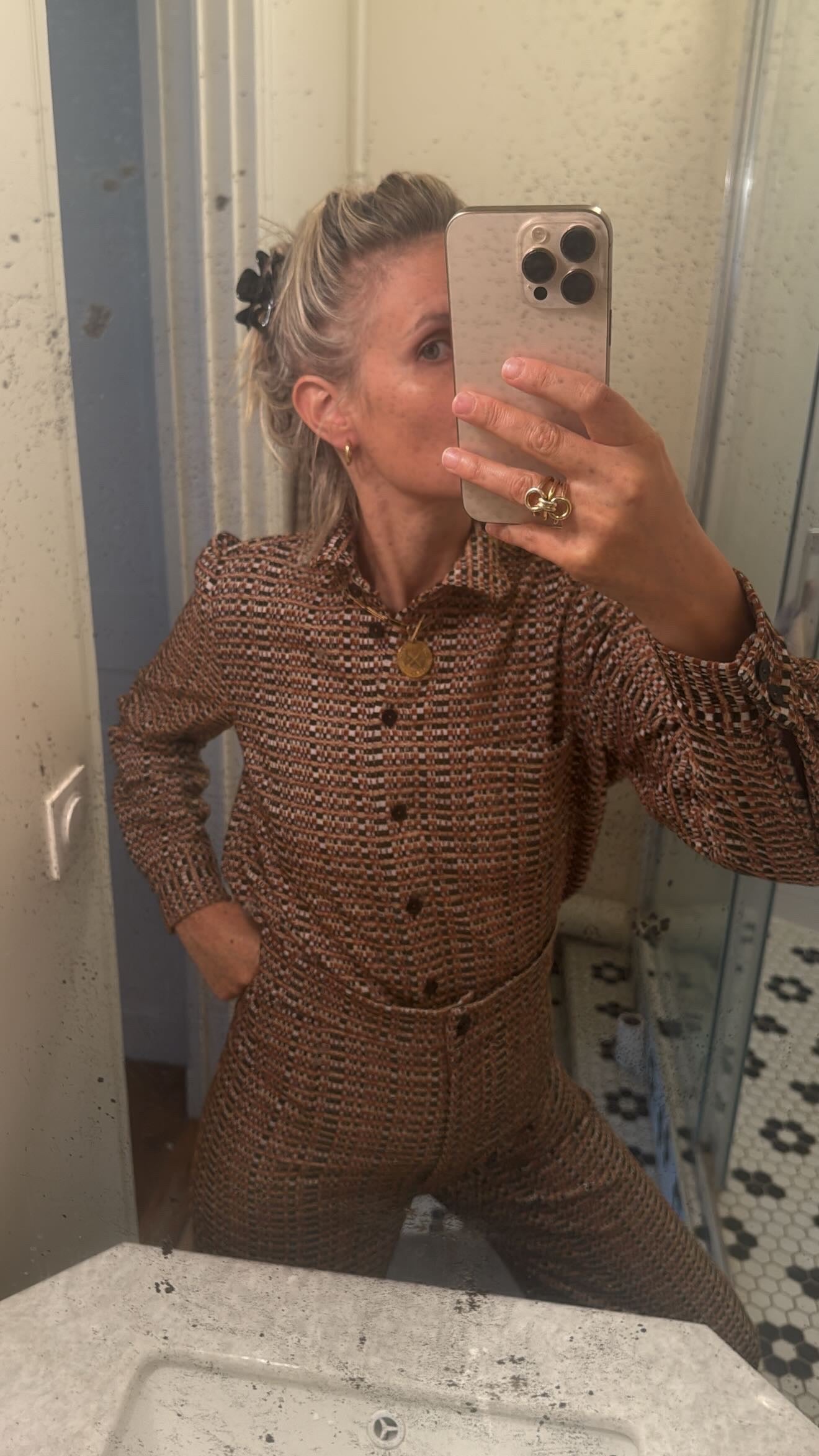 Chemise Vic pied de poule