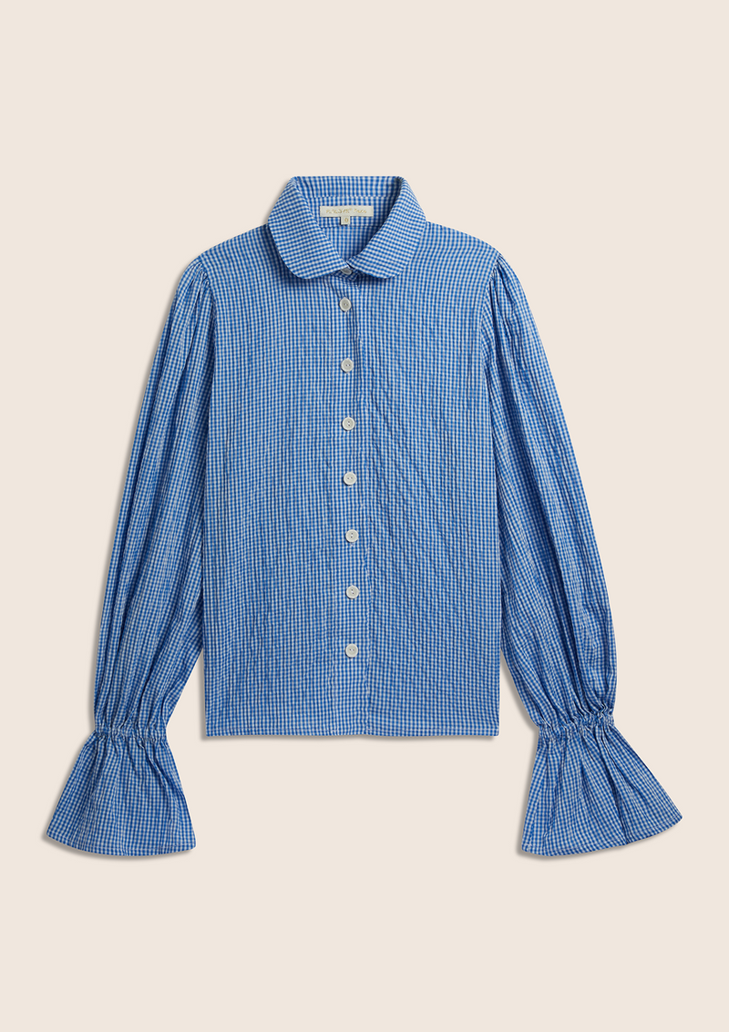 Blue gingham shirt