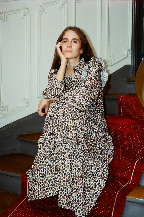Robe Marie-Antoinette léopard