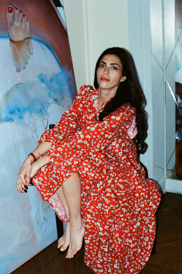 Robe Marie-Antoinette liberty rouge