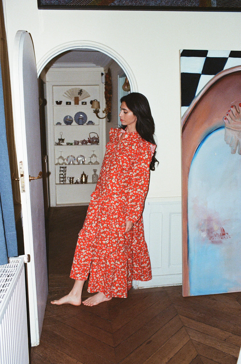 Robe Marie-Antoinette liberty rouge
