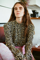 Blouse Plumetis Léopard