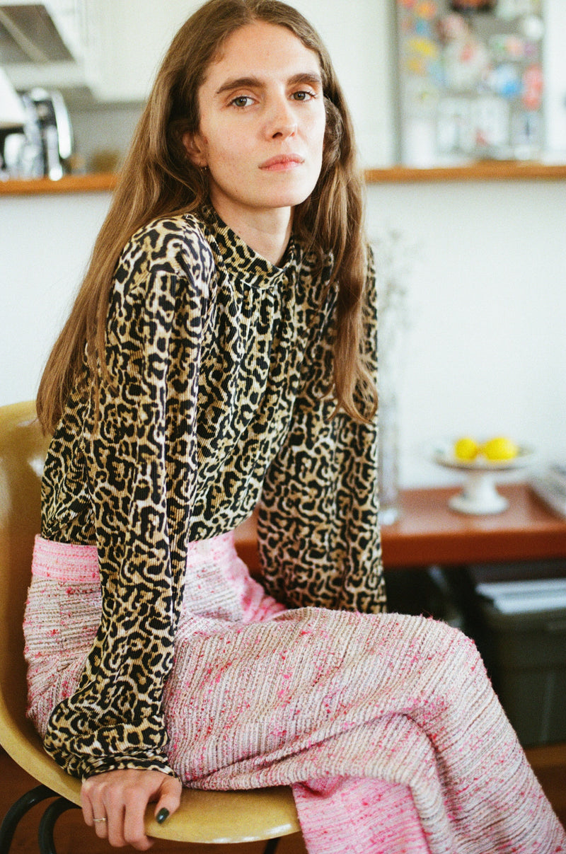 Blouse Plumetis Léopard