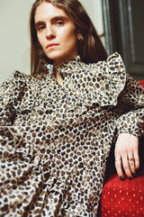 Robe Marie-Antoinette léopard