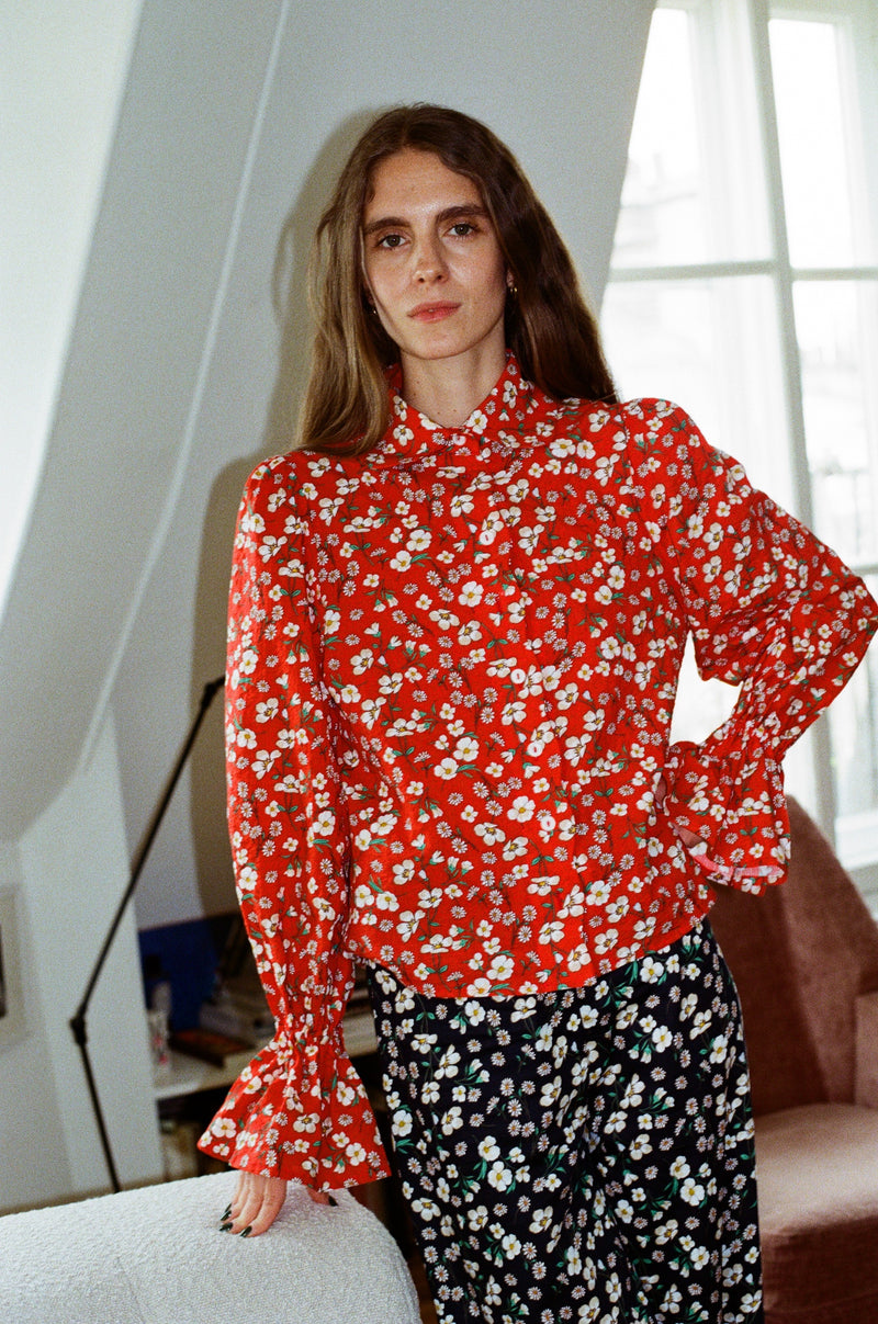 Chemise Gypsy liberty rouge