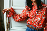 Chemise Gypsy liberty rouge