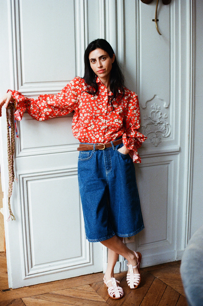 Chemise Gypsy liberty rouge