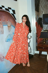 Robe Marie-Antoinette liberty rouge