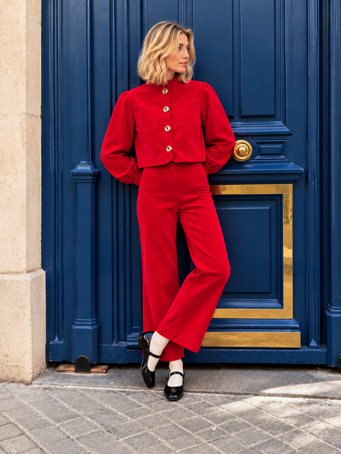 Romy Scottish tartan trousers