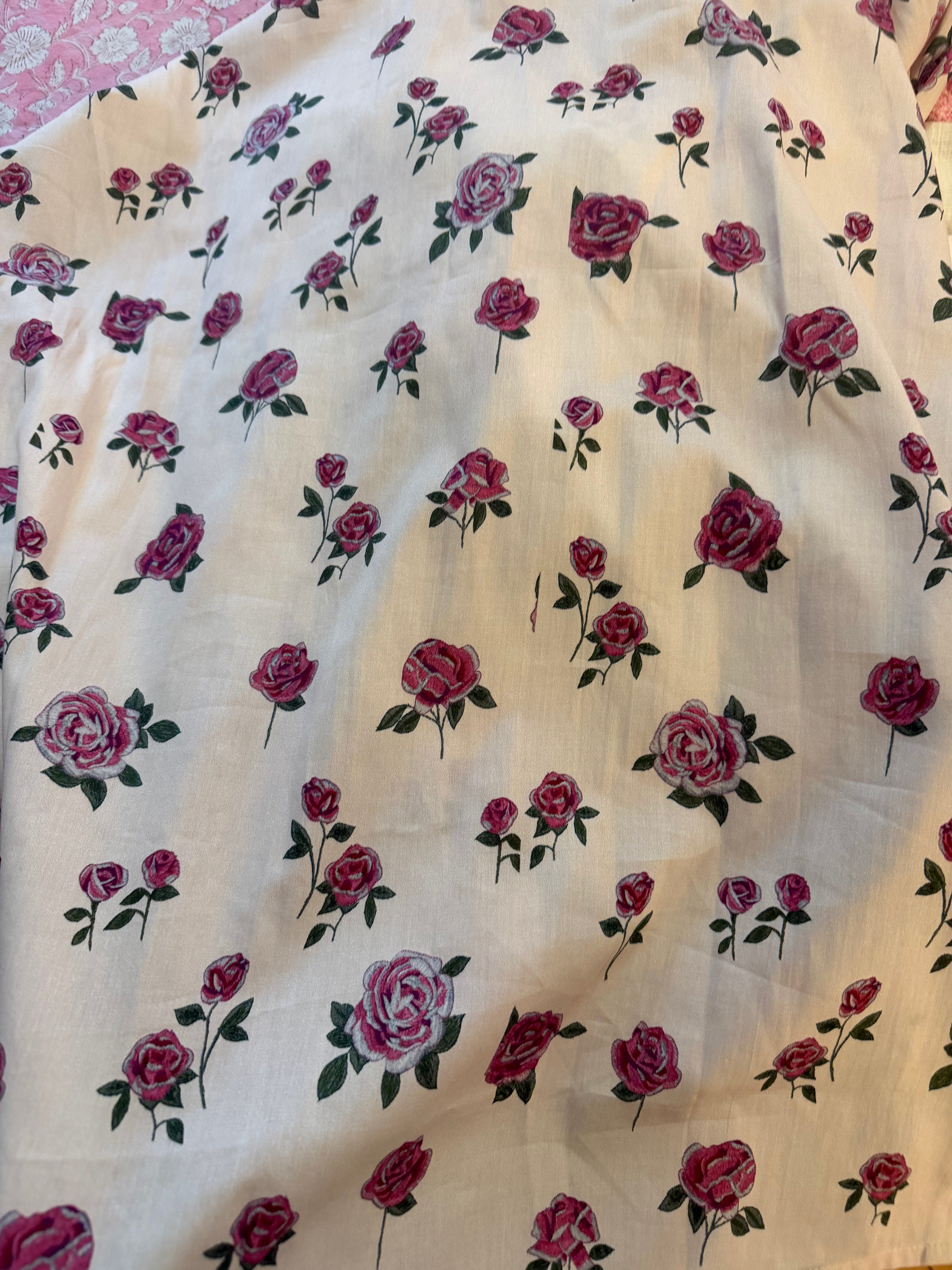 Combinaison Gainsbourg écru fleurs