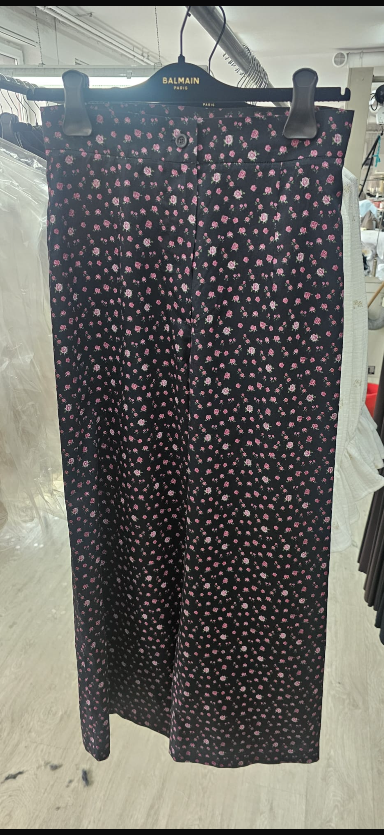 Pantalon Romy noir petites fleurs / DERNIERES PIECES