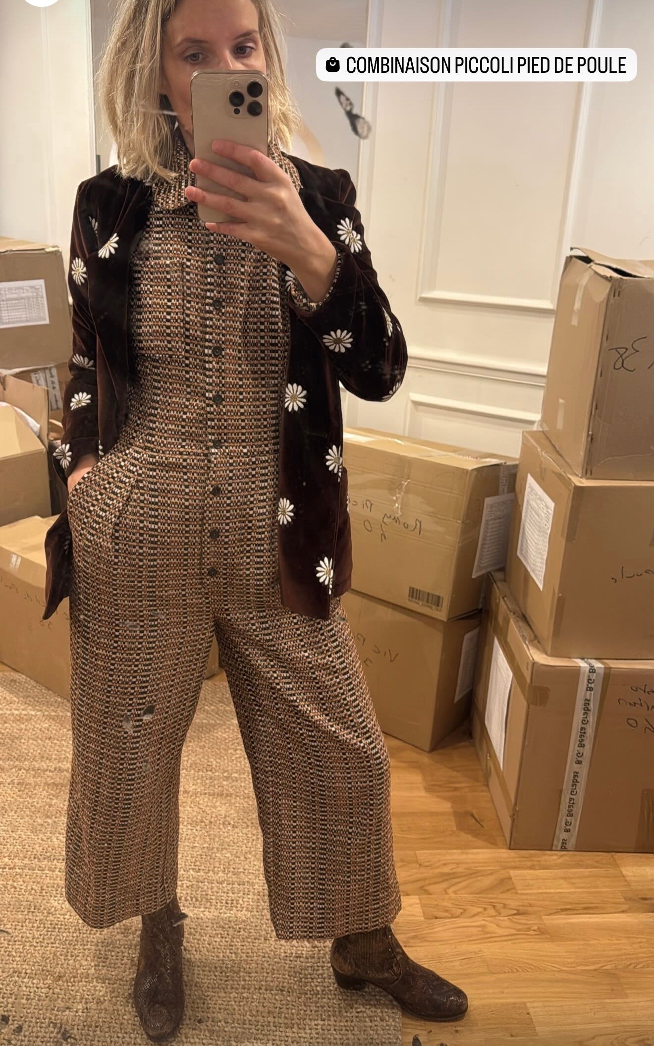 Combinaison Piccoli pied de poule