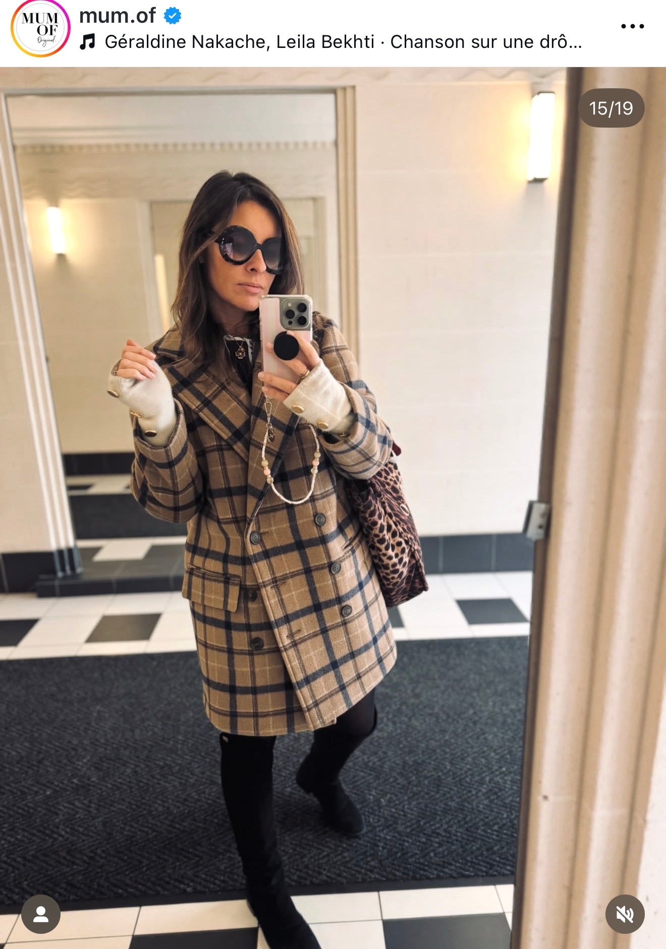 Manteau Mastroianni tartan