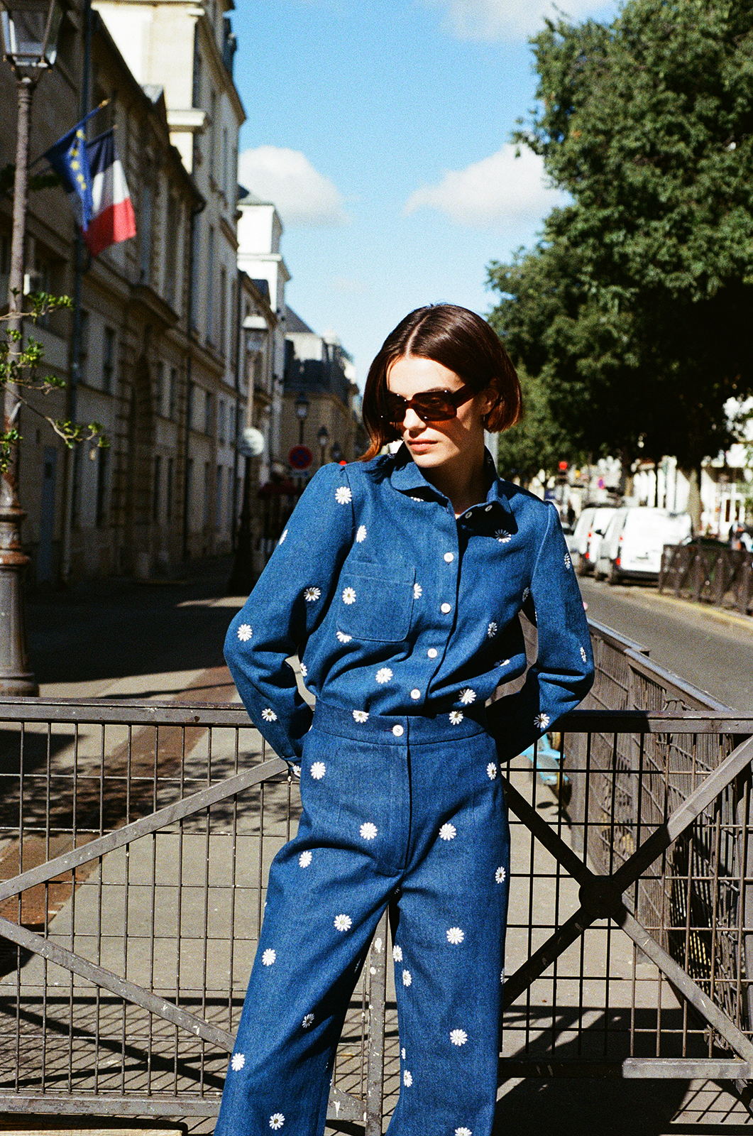 Embroidered denim Vic shirt