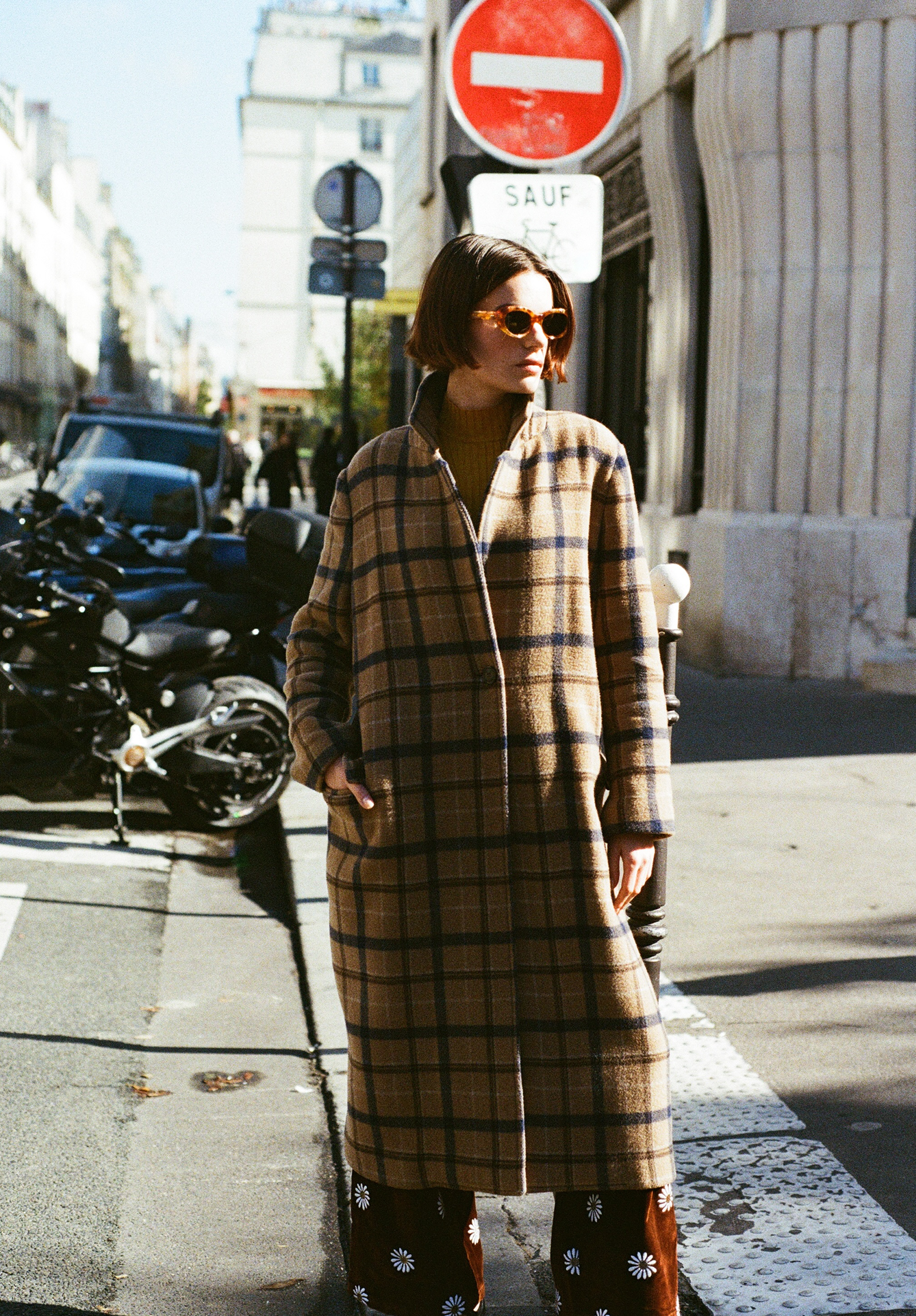 Manteau Léo tartan