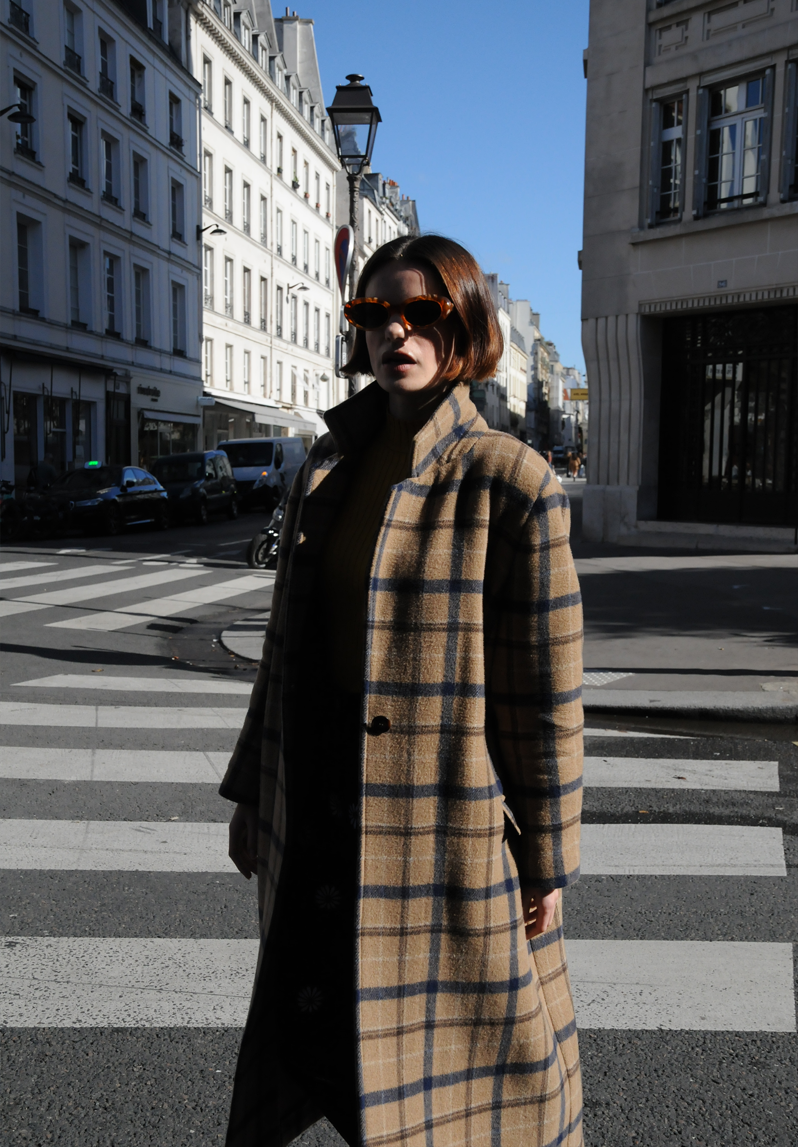 Manteau Léo tartan