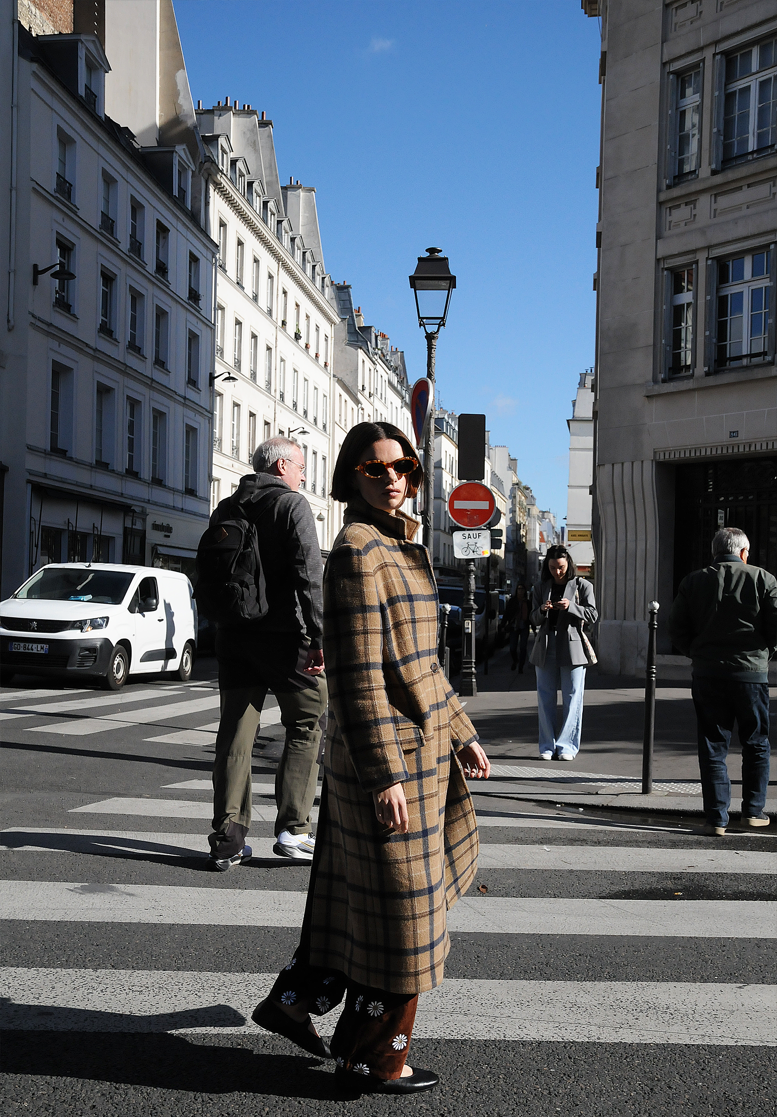 Manteau Léo tartan