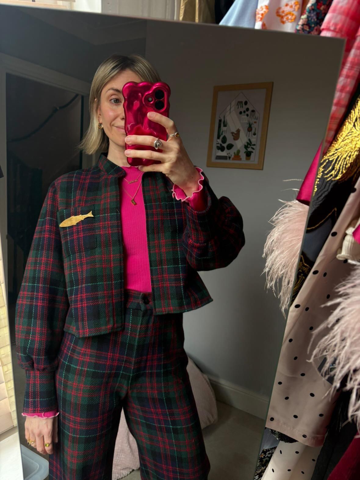 Romy Scottish tartan trousers