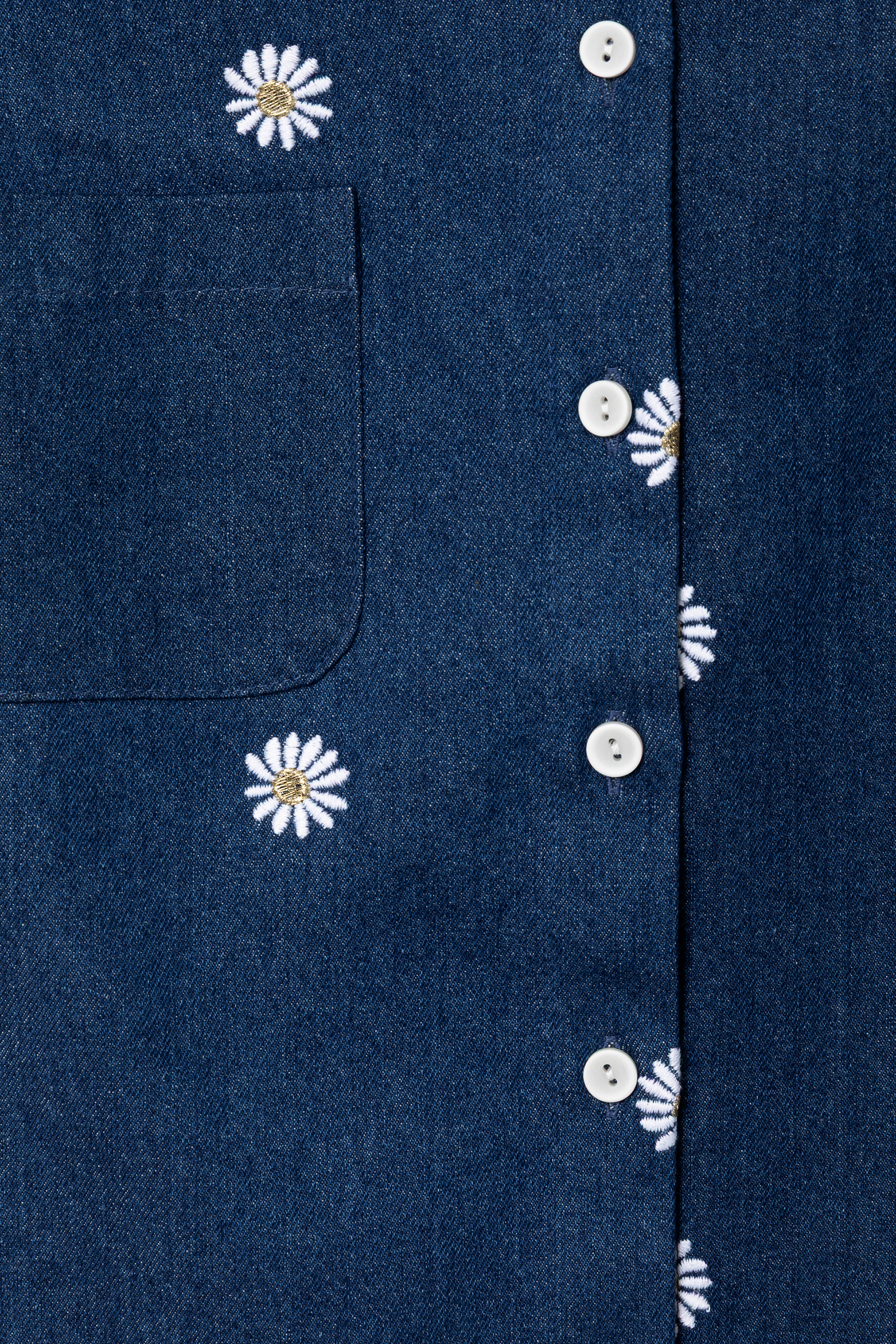 Embroidered denim Vic shirt