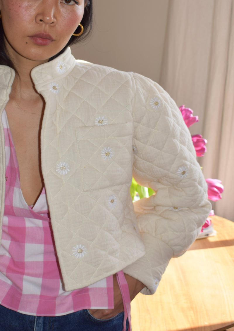 Ecru Flower girl jacket