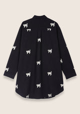 Robe chemise noire Raoule