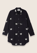 Robe chemise noire Raoule
