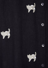 Robe chemise noire Raoule