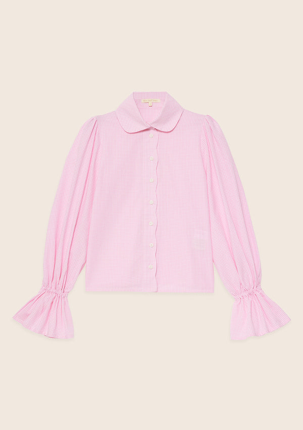 Chemise vichy rose