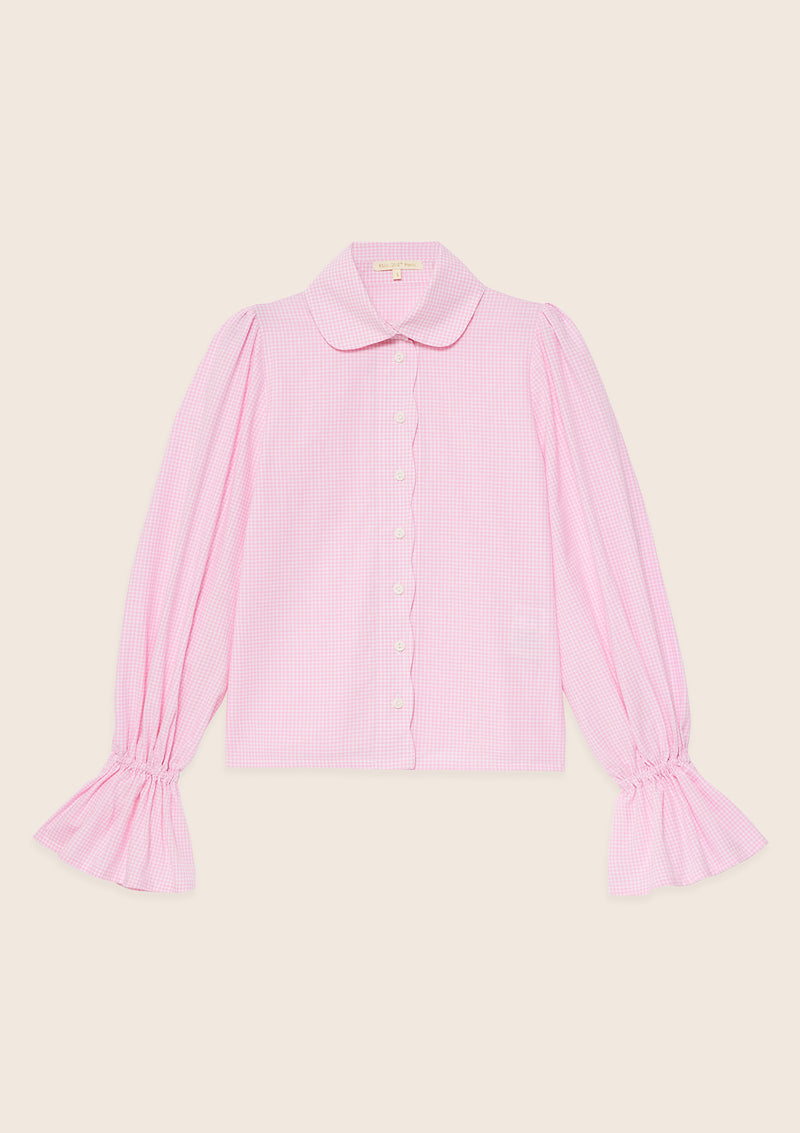 Gypsyking pink gingham shirt