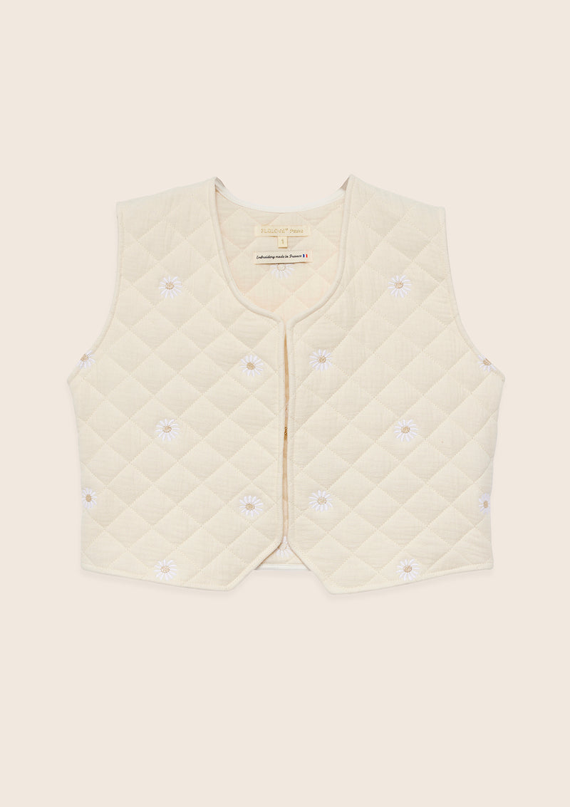 Gilet Daisy écru