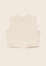 Gilet Daisy écru