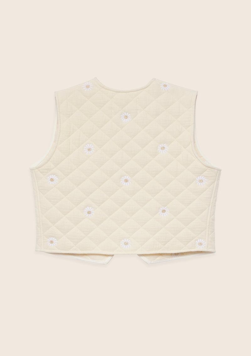 Gilet Daisy écru